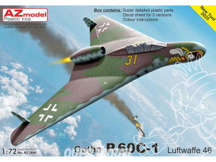AZ Model Kit avion AZ7895 Gotha P.60C-1 Luftwaffe 46 1/72