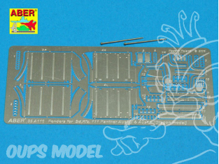 Aber 35A110 Ailes avant pour Panther Ausf. A/D 1/35