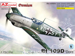 AZ Model Kit avion AZ7890 Messerschmitt Bf Bf 109D Dora 1/72