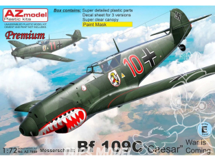 AZ Model Kit avion AZ7889 Messerschmitt Bf109C César La guerre approche 1/72