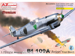 AZ Model Kit avion AZ7887 Messerschmitt Bf 109A Anton First Blood 1/72