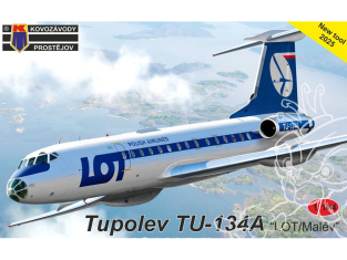 KP Model kit avion KPM14411 Tupolev Tu-134A Malév au couleurs LOT 1/144
