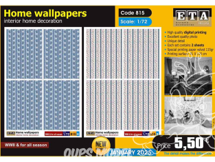ETA diorama 815 Papiers peints 1/72 1/76