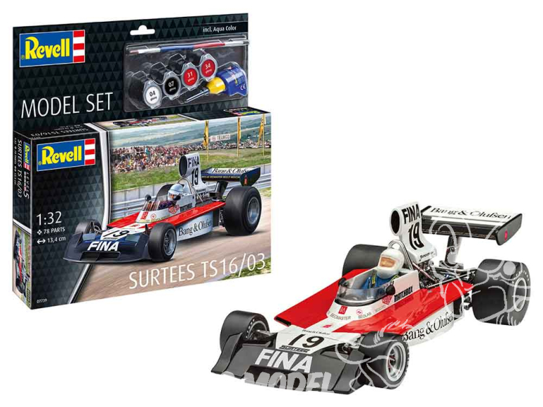 Revell maquette voiture 67739 Model Set Surtees TS16-03 vec accessoires de base 1/32