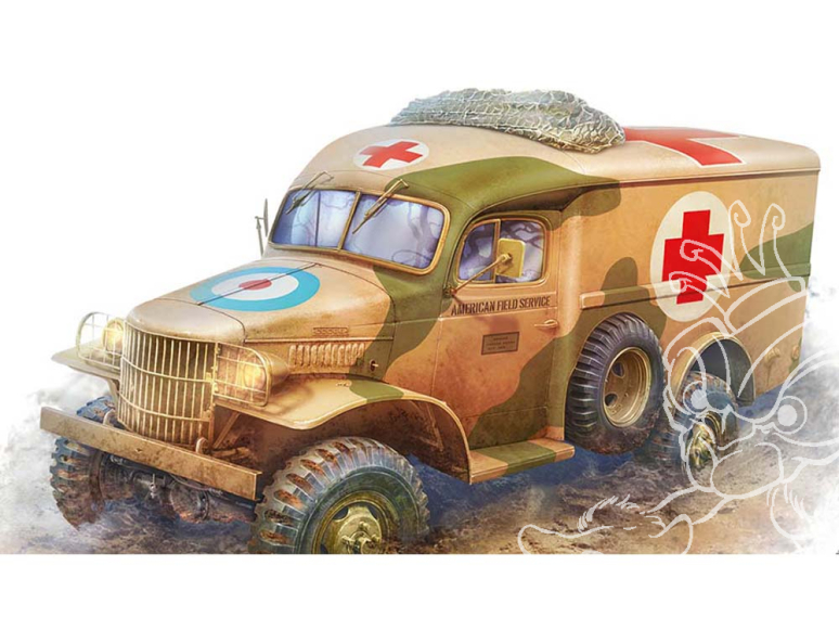 Ace Maquettes Militaire 72596 1/2 ton 4x4 Ambulance WC-9/18/27 1/72
