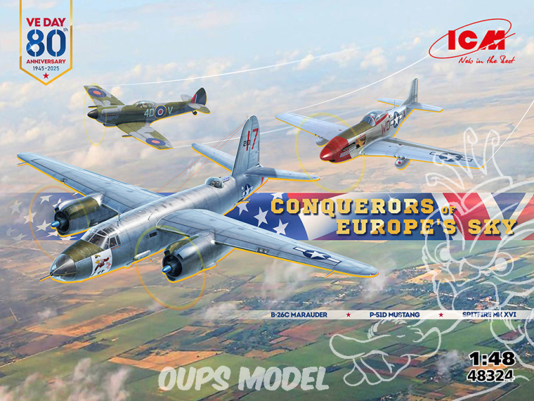Icm maquette avion 48324 Conquérants du ciel européen de la Seconde Guerre mondiale 1/48