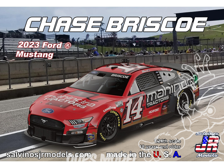 JR Models maquette voiture SHF2023CBP Chase Briscoe N°14 2023 Ford Mustang 1/25