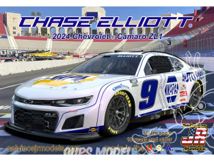 JR Models maquette voiture HMC2024CELA Chase Elliott N°9 White NAPA Scheme 1/25