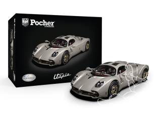 Pocher maquette voiture HK120F Pagani Utopia Coupé Rinascimento Lucido 1/8