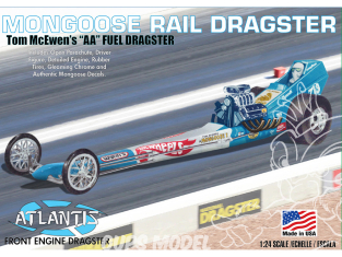 Atlantis maquette voiture M5695 Tom Mongoose McEwen Front Engine Dragster 1/24