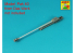 Aber 16L29 Fut de Canon pour canon allemand de 75 mm PaK 40 sans frein de bouche Kit kit DasWerk et Trumpeter 1/16