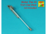 Aber 16L29 Fut de Canon pour canon allemand de 75 mm PaK 40 sans frein de bouche Kit kit DasWerk et Trumpeter 1/16