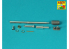 Aber 35L345 Canon 120 mm L/55 CN08 pour char K2 Black Panther pour kit Academy et Hobby 2000 1/35