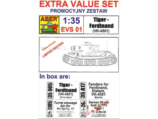 Aber EVS01 Extra value set Tiger-Ferdinand pour kits Italeri 1/35
