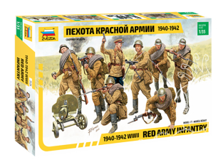 Zvezda maquette 3526 Infanterie de l'Armée rouge 1940-1942 Seconde Guerre mondiale 1/35