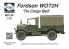 Planet model Maquettes mv138 Fordson WOT2H (15CWT) Caisse de chargement en tôle full resine kit 1/72