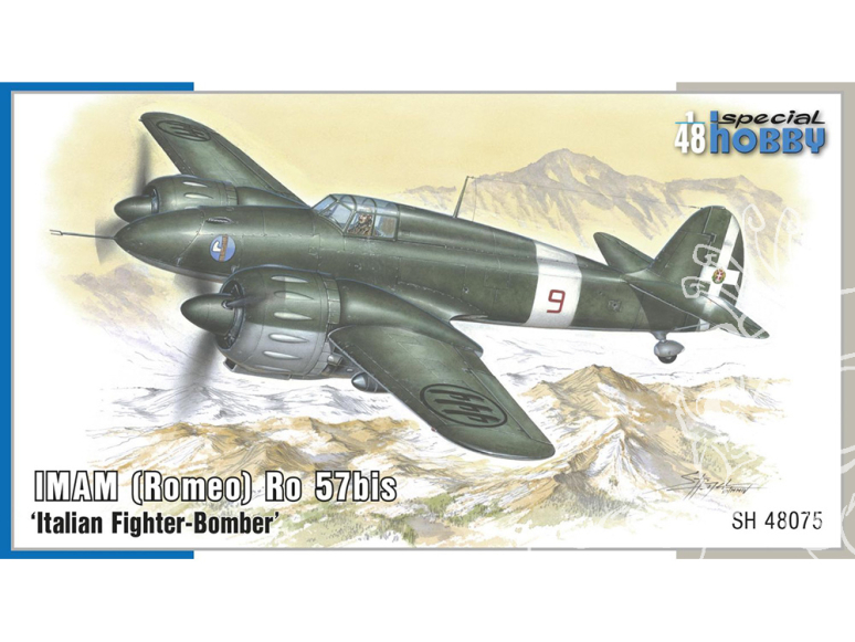 Special Hobby maquette avion 48075 IMAM (Roméo) Ro-57bis Chasseur-bombardier italien 1/48