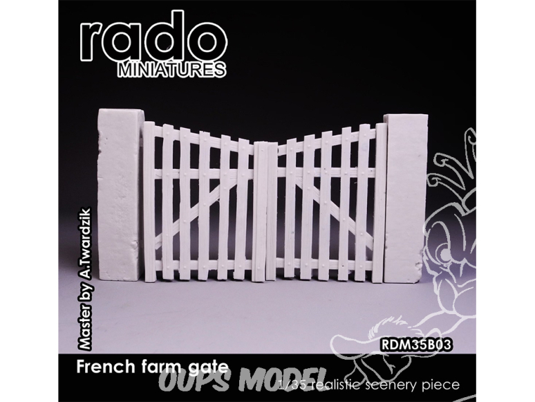 Rado miniatures RDM35B03 Portail de ferme Française 1/35