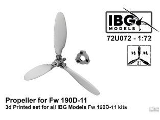 IBG maquette Avion 72U072 Hélice pour FW 190D-11 pour IBG 1/72