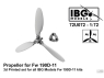 IBG maquette Avion 72U072 Hélice pour FW 190D-11 pour IBG 1/72