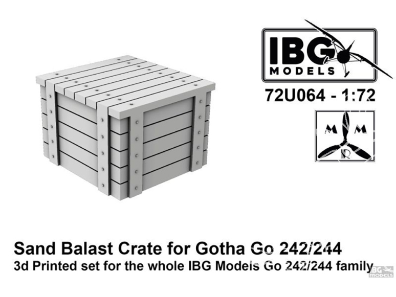 IBG maquette Avion 72U064 Boîte de ballast pour Gotha-242/244 1/72