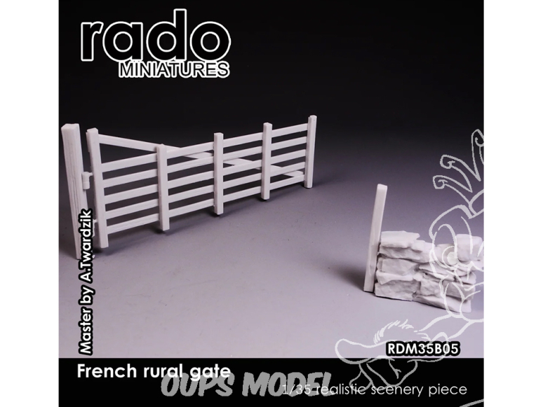 Rado miniatures RDM35B05 Portail rural Français 1/35