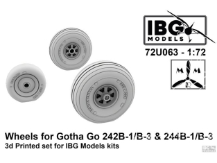 IBG maquette militaire 72U063 Roues pour Gotha Go-242B/244B-1 B-3 1/72