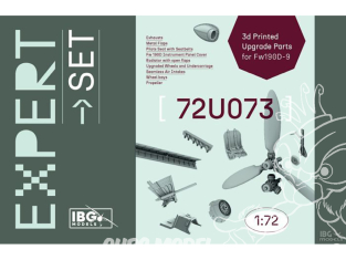 IBG maquette Avion 72U073 Ensemble complet d'accessoires Expert Set pour FW190D-9 1/72