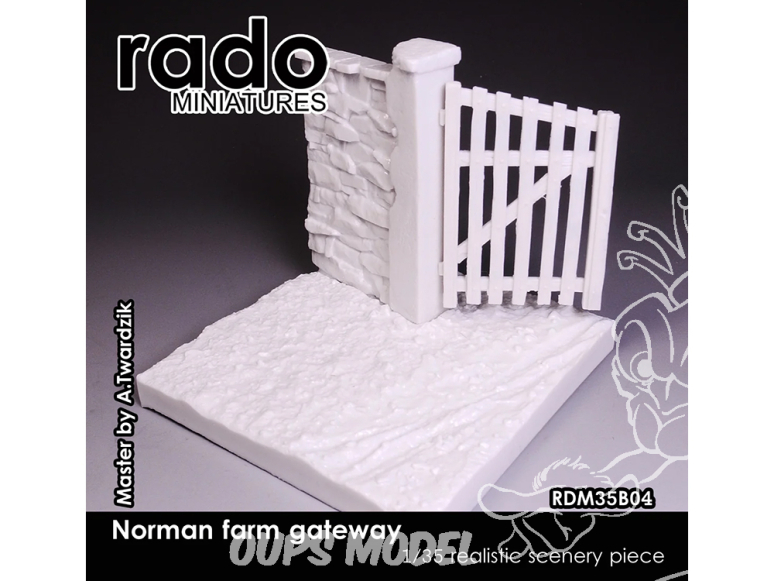 Rado miniatures RDM35B04 Portillon de ferme Normande 1/35