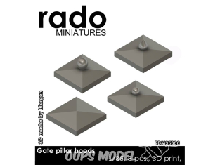 Rado miniatures RDM35B06 Chapeaux de piliers 1/35