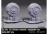 Rado miniatures accessoire RDM35S33 Sd.Kfz.234 Mini Art adaptateurs pour roues Rado Miniatures 1/35