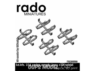 Rado miniatures accessoire RDM35S32 Sd.Kfz. 234 Series racks de Jerrycan vide 1/35