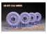 Rado miniatures accessoire RDM35S29 Roues Sd.Kfz. 234 Gelaende (tout terrain) Continental set 1 1/35
