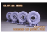 Rado miniatures accessoire RDM35S30 Roues Sd.Kfz. 234 Gelaende (tout terrain) FULDA set 2 1/35