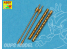 Aber A48013 set de deux futs de canon de 13,2mm japonais type 3 pour Mitsubishi 1/48