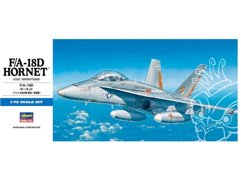 Hasegawa maquette avion 00439 F/A-18D Hornet U.S.M.C. 1/72