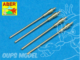 Aber A48007 set de 4 futs de mitrailleuse 20mm Allemand MG151/20 1/48