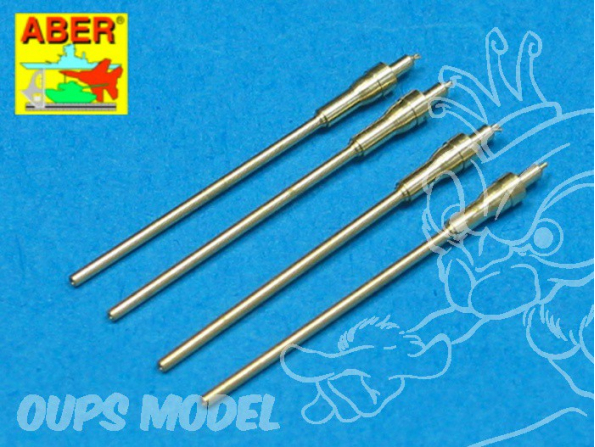 Aber A48007 set de 4 futs de mitrailleuse 20mm Allemand MG151/20 1/48