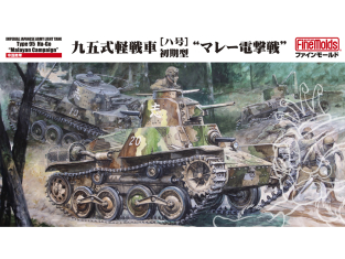 Finemolds maquette militaire FM58 Char léger de type 95 de l'armée japonaise [Ha-go], premier modèle Blitzkrieg malaisien 1/35