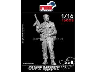 Dynamo models figurine 16008 Parachutiste Français Années '60 1/16