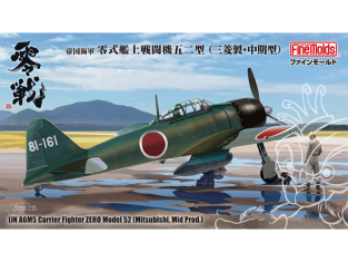 Fine Molds avion FZ01 Chasseur porte-avions Zero Type 52 de la marine impériale japonaise Mitsubishi modèle intermédiaire 1/48