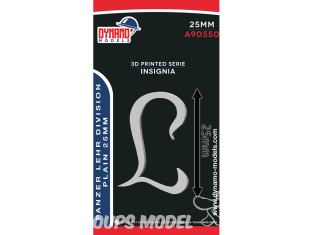 Dynamo models Insigne A90550-25 Panzer Lehr Division Plain 25mm