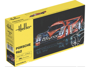 HELLER maquette voiture 80109 Porsche 962 1/43