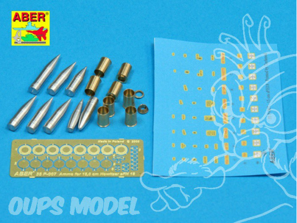 Aber 35p07 Set de munitions pour 15cm Howitzer sFH18 et Hummel 1/35