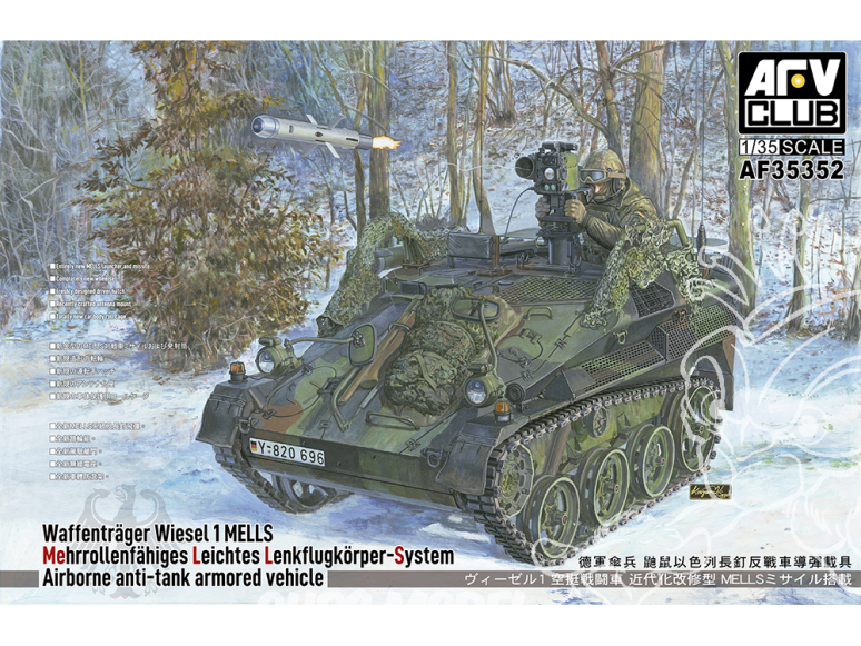 AFV maquette militaire 35352 Waffenträger Wiesel 1 MELLS 1/35