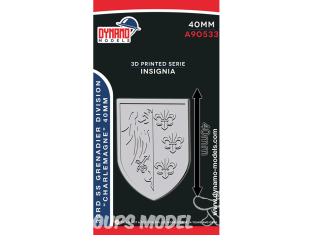 Dynamo models Insigne A90533-40 33rd SS Grenadier Division "Charlemagne" 40mm