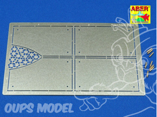 Aber 16037 Blindage de grilles pour Pz.Kpfw.VI Ausf.B Sd.Kfz.182 Tigre II avec tourelle henschel 1/16