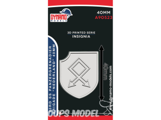 Dynamo models Insigne A90523-40 23rd SS Panzergrenadier Brigade "Nederland" 40mm
