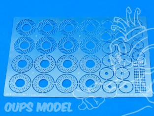 Aber 24002 Set disques de frein ventilés pour Tamiya Aoshima et Fujimi 1/24