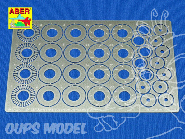 Aber 24023 Set disques de frein ventilés fendu 13mm pour Tamiya Aoshima et Fujimi 1/24